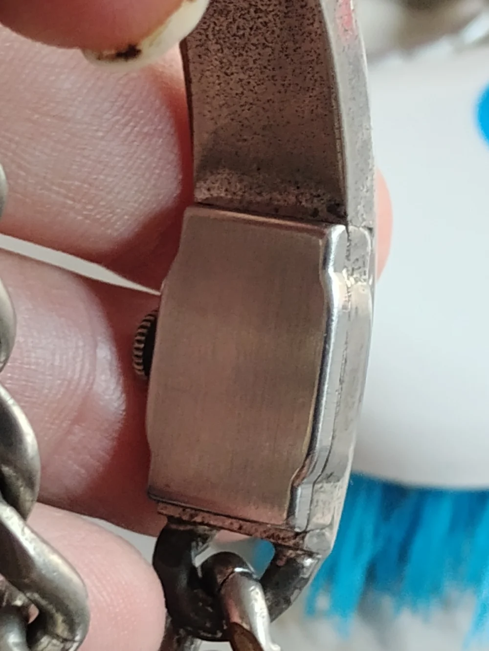 Women's Silver Bracelet Watch - Black Dial
